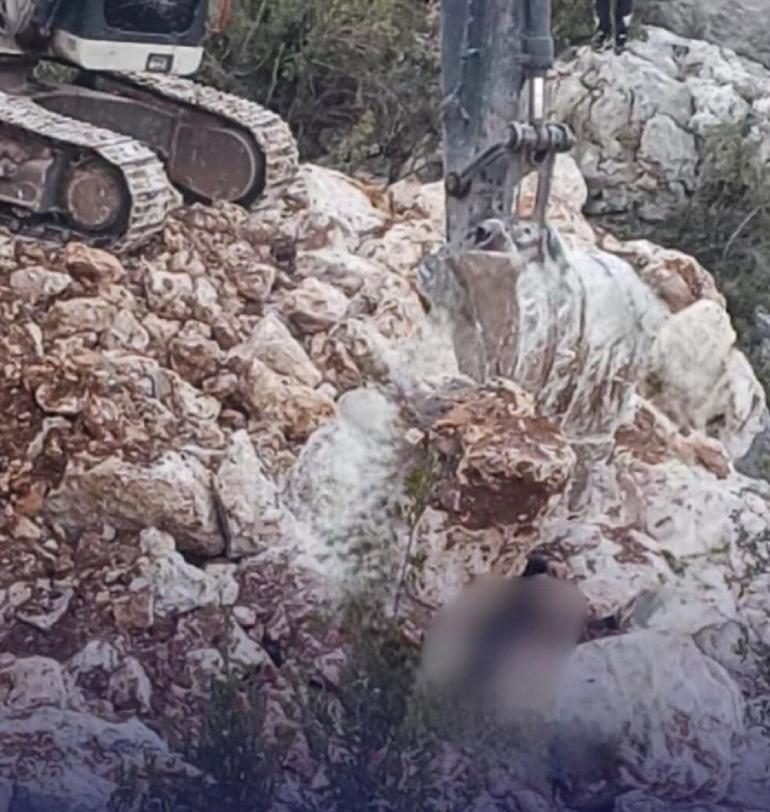 Mersinde üzerine çıktığı duvarın çökmesi sonucu kayaların altında kalıp öldü