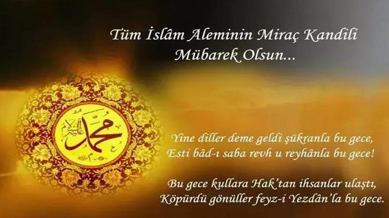 Sevgiliye gönderilecek Miraç Kandili mesajları 2026: Eşe ve sevgiliye özel anlamlı Miraç Kandili mesajları & sözleri & tebrikleri