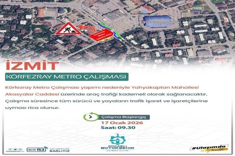 Kocaelide bugün kapanıyor: İki güzergah için karar çıktı