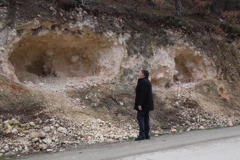 Amasyada yol kenarında fark etti Köylüler dağı deldi, gerçeği öğrenince dondu kaldı