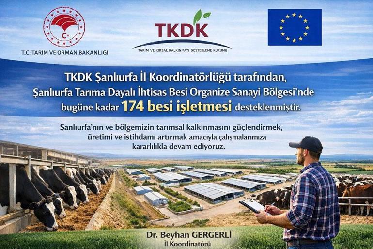 TKDK desteği Şanlıurfa hayvancılığına can suyu oldu