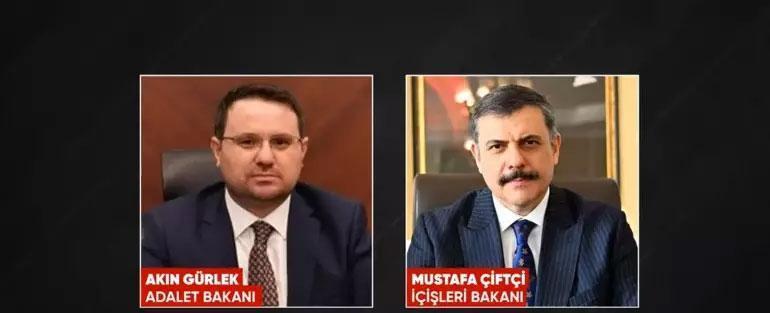 Kabinede değişiklik: İçişleri Bakanı Mustafa Çiftçi, Adalet Bakanı Akın Gürlek oldu