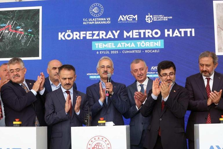 Kocaeliye metro müjdesi Derincede başladı, 4e yükseldi