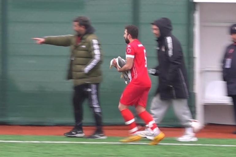 1. Amatör Lig Play-Off Final maçında top çarpan martı, kalp masajıyla hayata döndü