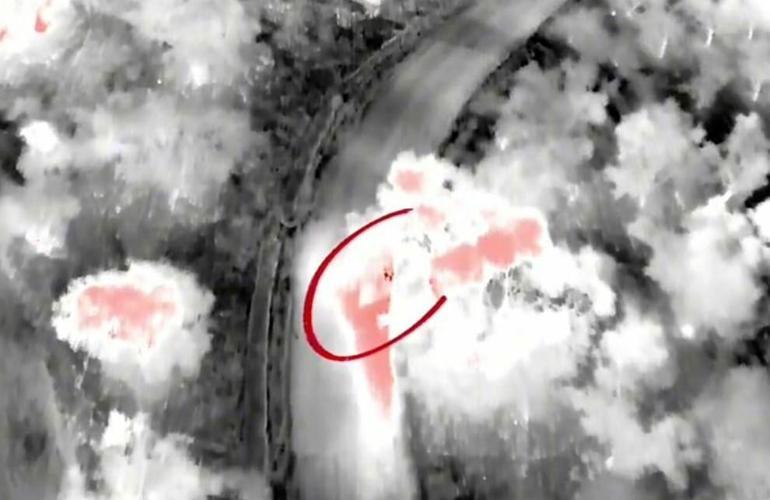 Kayıp kişinin yeri termal dron kamerası ile saptandı