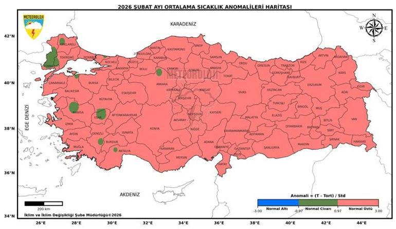 Meteoroloji açıkladı Son 56 yılın en sıcak 3üncü şubat ayı yaşandı
