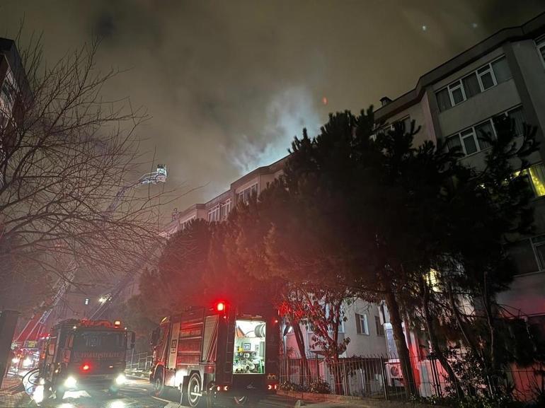 İstanbulda gece alevlerle aydınlandı