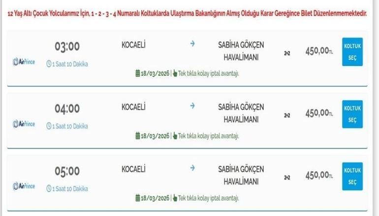Sabiha Gökçen’e gidecekler dikkat Zam geldi