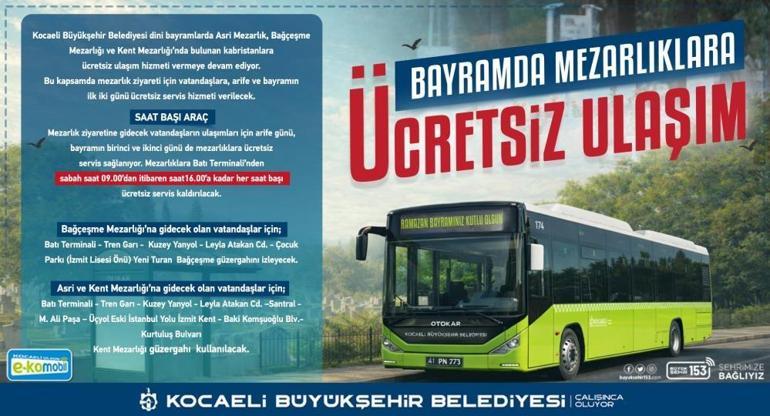 Kocaelide ulaşım ile ilgili yeni karar Ücretsiz olacak