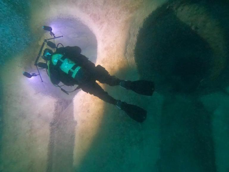 Diyarbakırda Eğil Barajı’nın derinliklerinde gizli tarih: Sular altındaki dev değirmen dalış tutkunlarını bekliyor