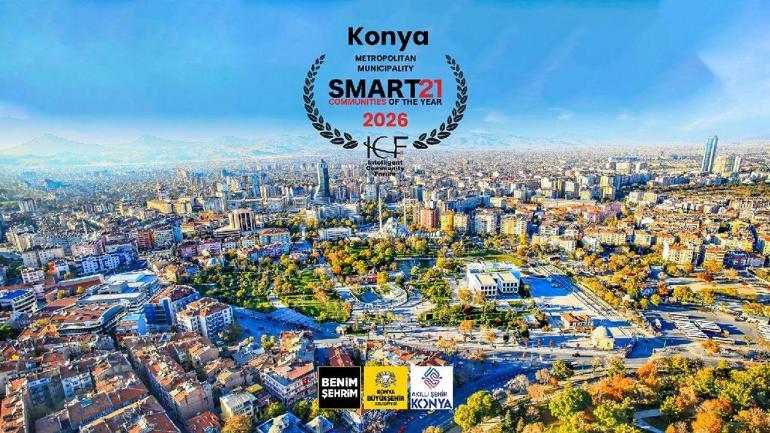 Dünyanın en akıllı 21 şehrinden biri Konya oldu Şehir 2026 Smart21 Topluluğu unvanını kazandı