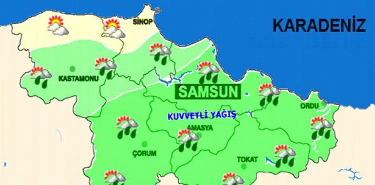 Meteoroloji rakamları açıkladı: Samsun, Türkiye’nin en çok yağış alan 3. şehri oldu