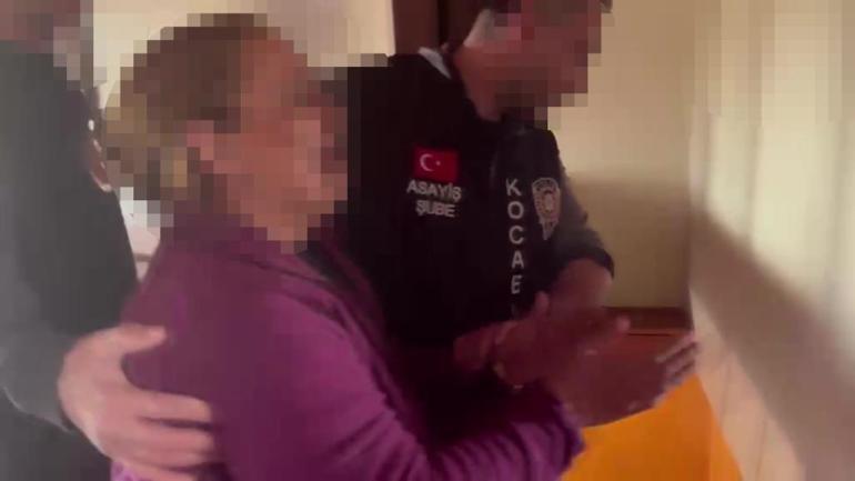 Kocaelide 26 yıl hapis cezası bulunan kadın, duvarı delip oluşturduğu gizli bölmede yakalandı