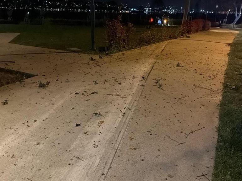 İstanbulda araç parka savruldu: 1 yaralı