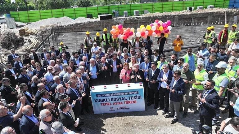 Denizlide hasta yakınları ve öğrenciler için temeli atıldı Üniversite hastanesinin karşısına kuruluyor