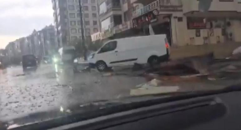 Gaziantepte süper hücre Şehir adeta altüst oldu