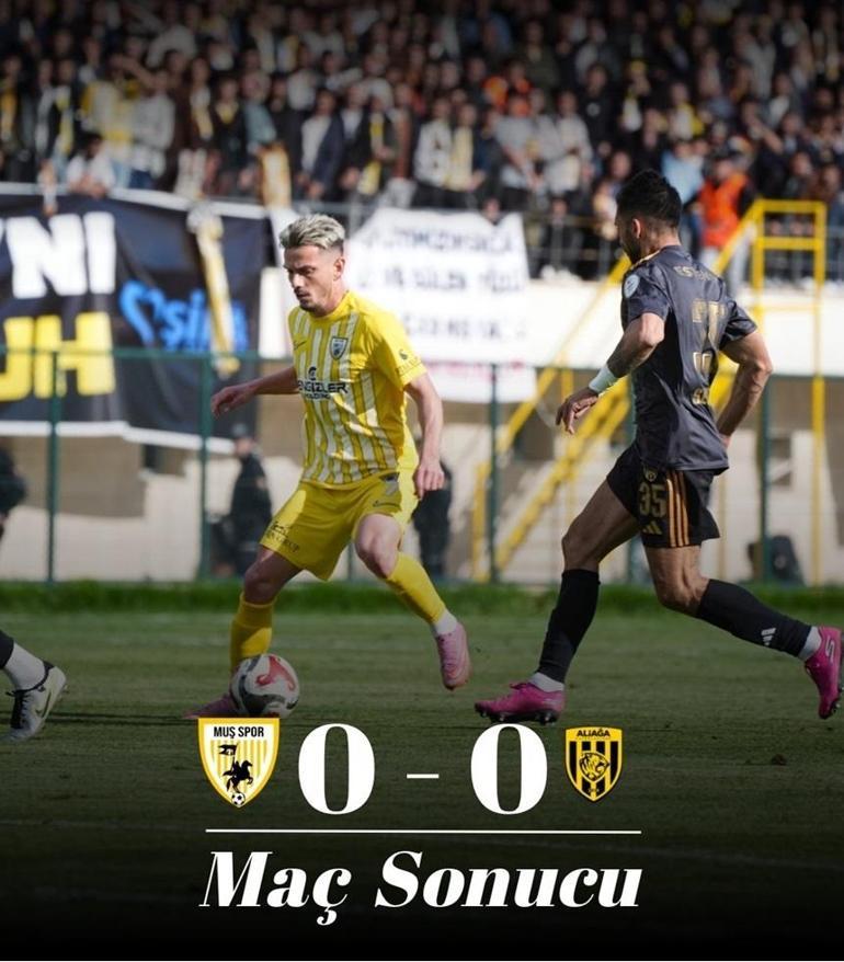 CANLI ANLATIM: Muşspor – Aliağa Futbol Kulübü maçının canlı anlatımı burada: Play-Off 1. Tur rövanş maçında büyük heyecan