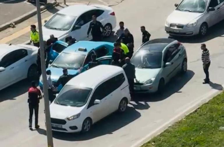 Gaziantepte taksiciyi rehin alıp, polisle çatışan şahıs yaşanan kovalamaca sonucu yakalandı