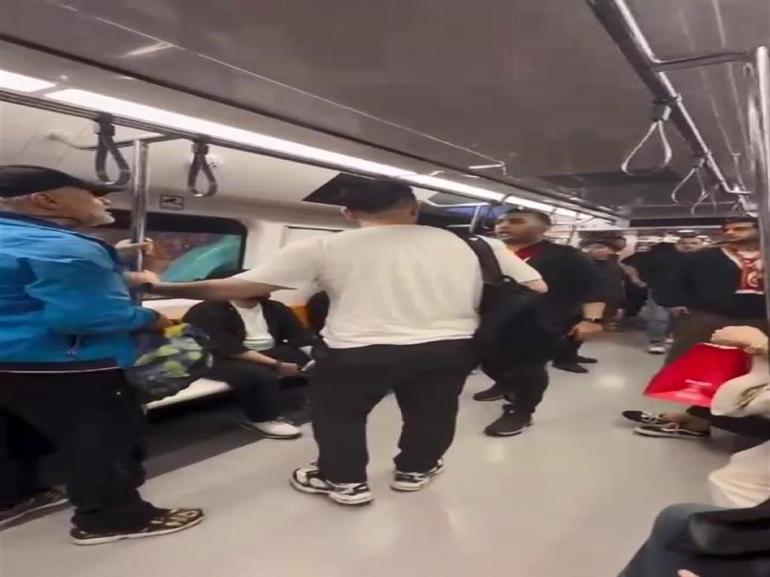 Metrodaki kavgaya oklavayla müdahale etti