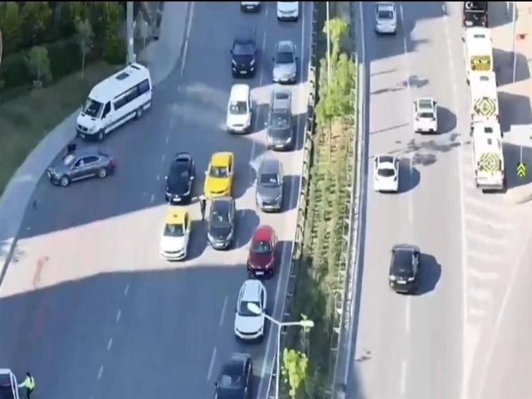 Beykozda dronlu takip: 97 sürücüye ceza yağdı