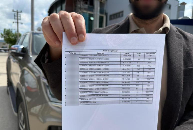 Şehir dışına bile çıkmadı, ceza kesildi Bursalı vatandaş gitmediği yoldan icralık oldu
