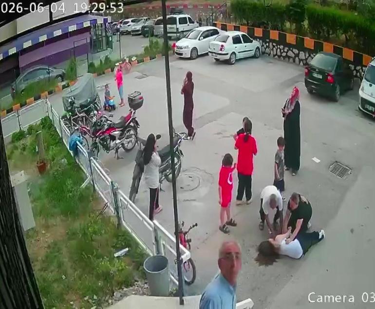 12. kattan düşen 14 yaşındaki kız çocuğu hayata tutundu: Düşme anı kamerada