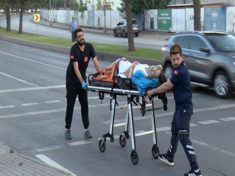 Kartalda takla attı, otoparka düştü: İstanbulda korkunç kaza
