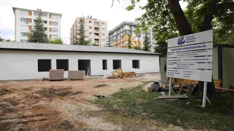 Eskişehirde yüzde 90ı tamamlandı: Yeni sosyal tesisin açılış tarihi bekleniyor