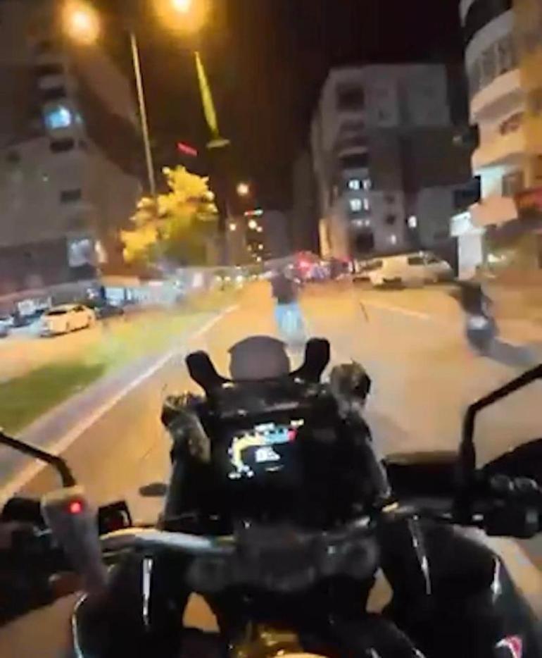 Film sahnelerini aratmayan polis kovalamacası kamerada