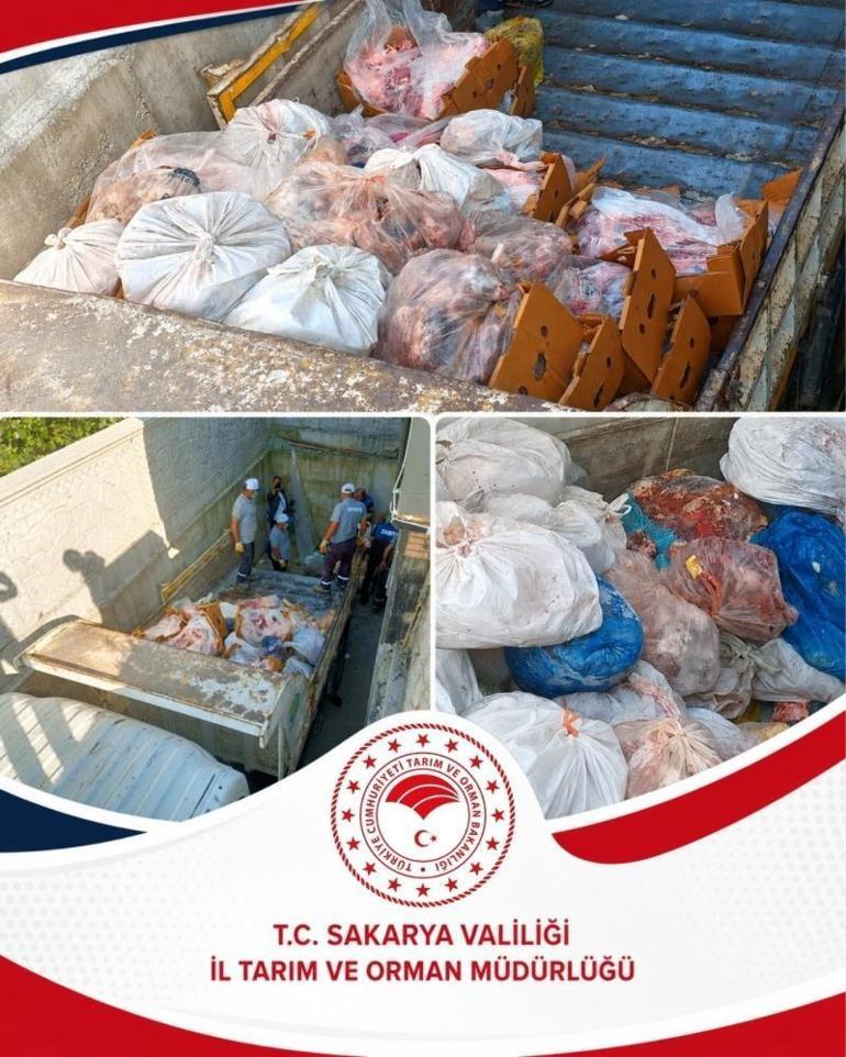 Hendekte bir işletmede 5 buçuk ton etiketsiz et ele geçirildi
