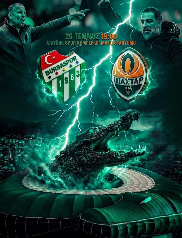 Bursaspor ile Shakhtar Donetsk karşı karşıya gelecek