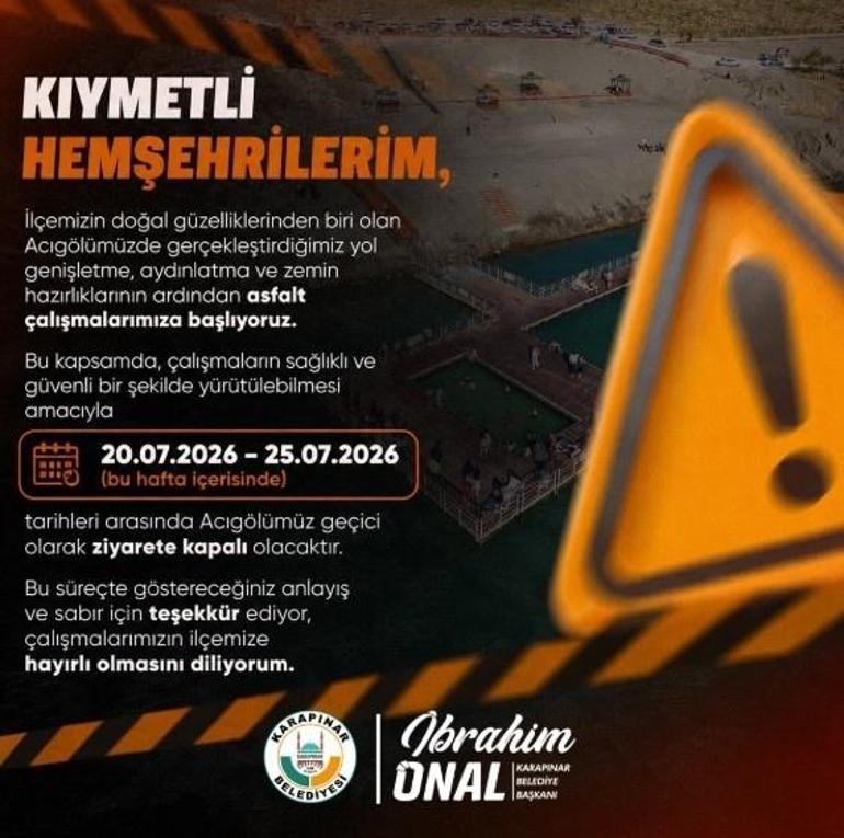 Konya’da belediye başkanı duyurdu İlçenin gözde mekanı 5 gün kapalı
