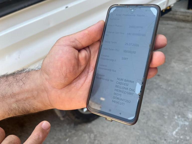 Hiç gitmediği Siirtten trafik cezası geldi, hayatının şokunu yaşattı