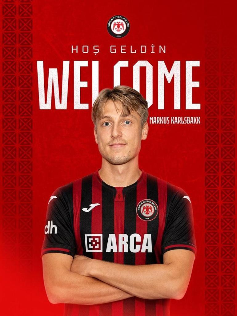 Çorum FKda transfer hamlesi Kırmızı-Siyahlılarda orta sahaya İskandinav gücü
