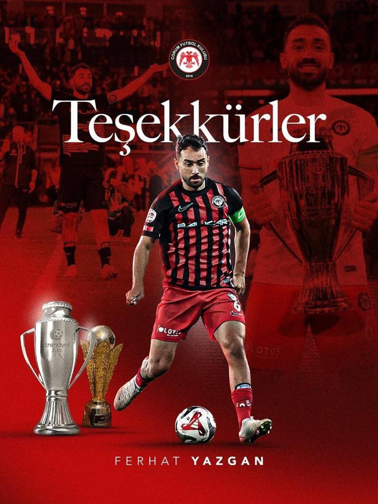 Resmen açıklandı Çorum FKde sürpriz veda