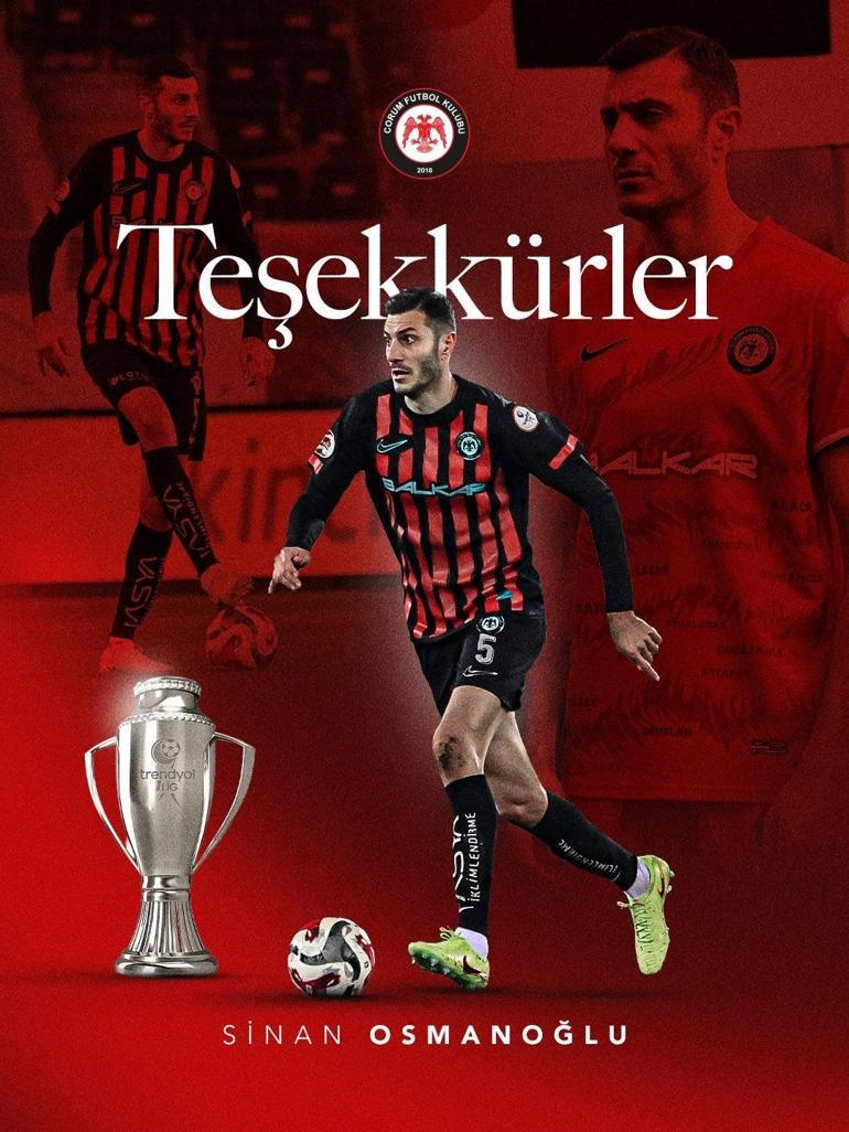 Çorum FK tecrübeli stoperi ile yollarını ayırdı
