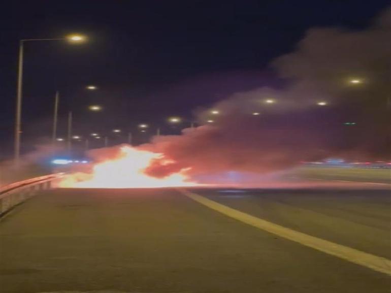 Silivride seyir halinde yakalandı: Alevler küle çevirdi