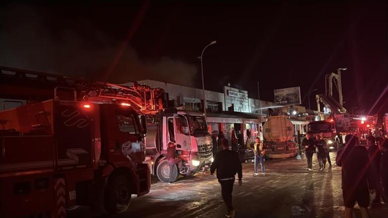 Sanayi sitesindeki yangın kontrol altına alındı