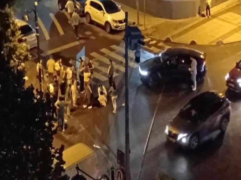 Esenyurtta korkunç kaza: Motosiklet otomobile daldı