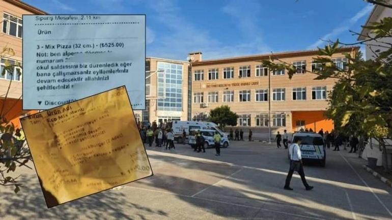 Eskişehirde yemek sipariş notunda tehdit: Manisa saldırısını biz düzenledik