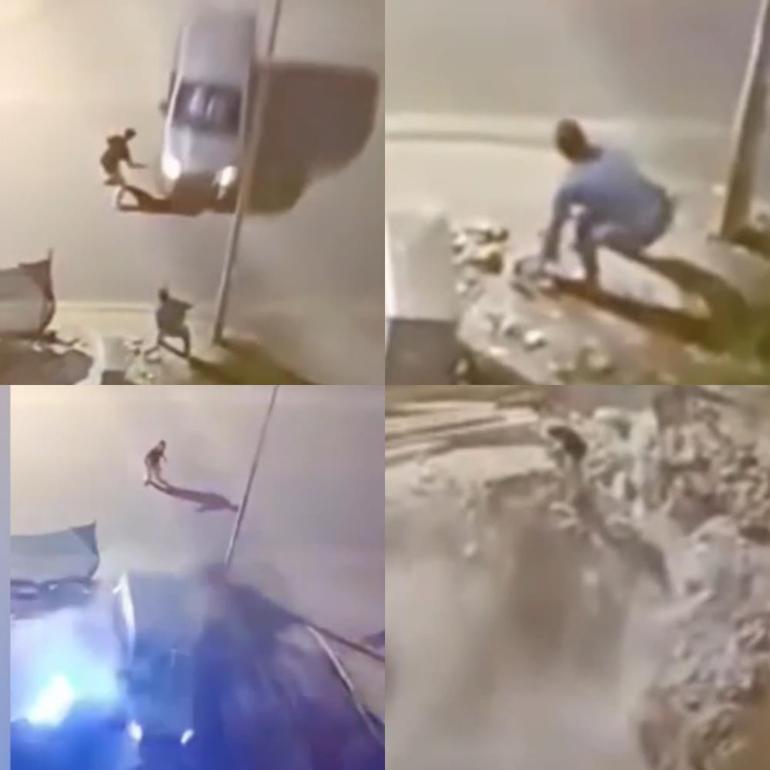 Anamurda kavga ettiği şahsa araçla çarpıp çukura uçtu