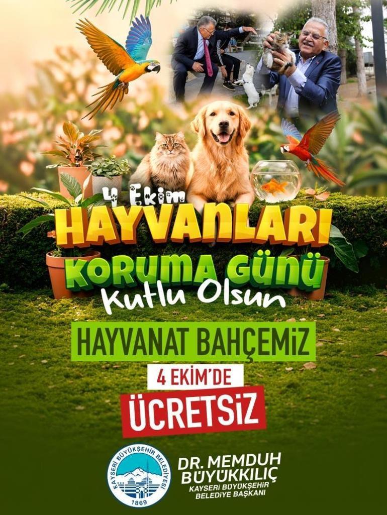 Başkan Büyükkılıç açıkladı: 4 Ekim’de ücretsiz olacak