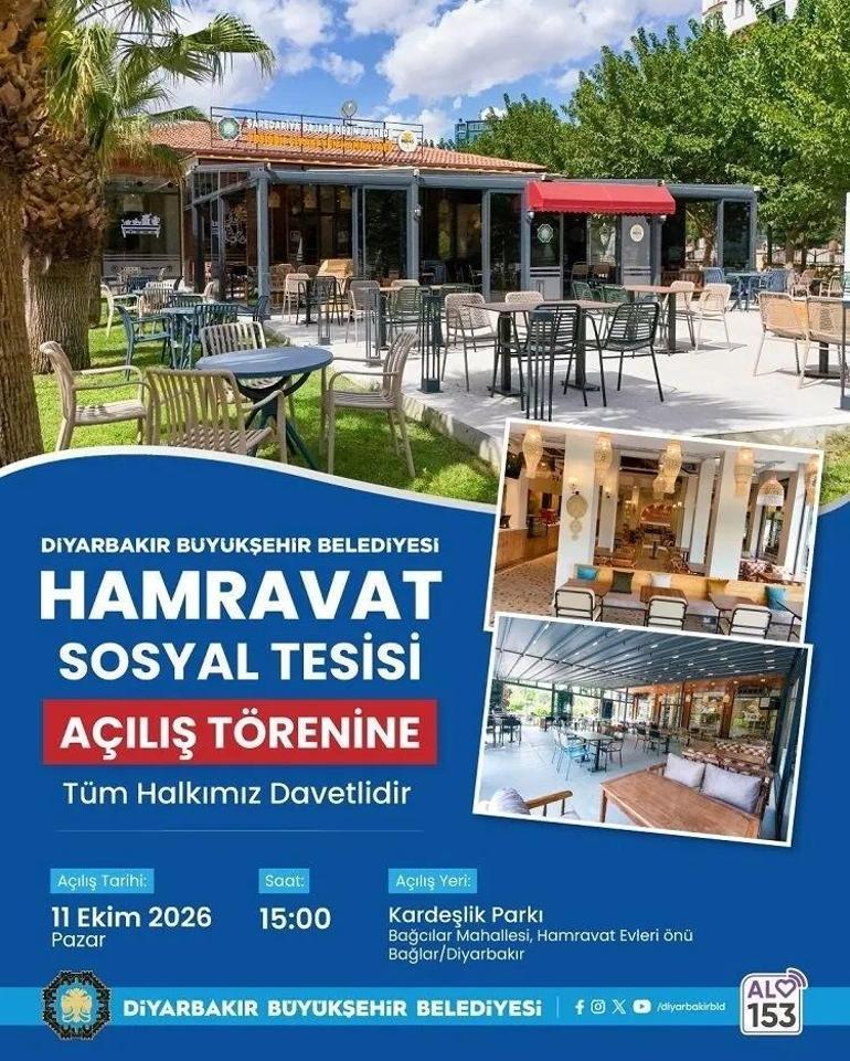 Diyarbakır Büyükşehir yeni bir ‘Sosyal Tesis’ açıyor: İşte adresi
