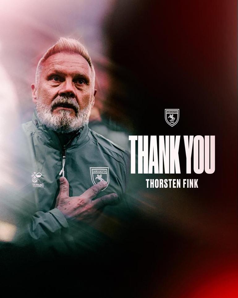 Samsunspor’da Thorsten Fink dönemi bitti Kulüpten resmi açıklama geldi