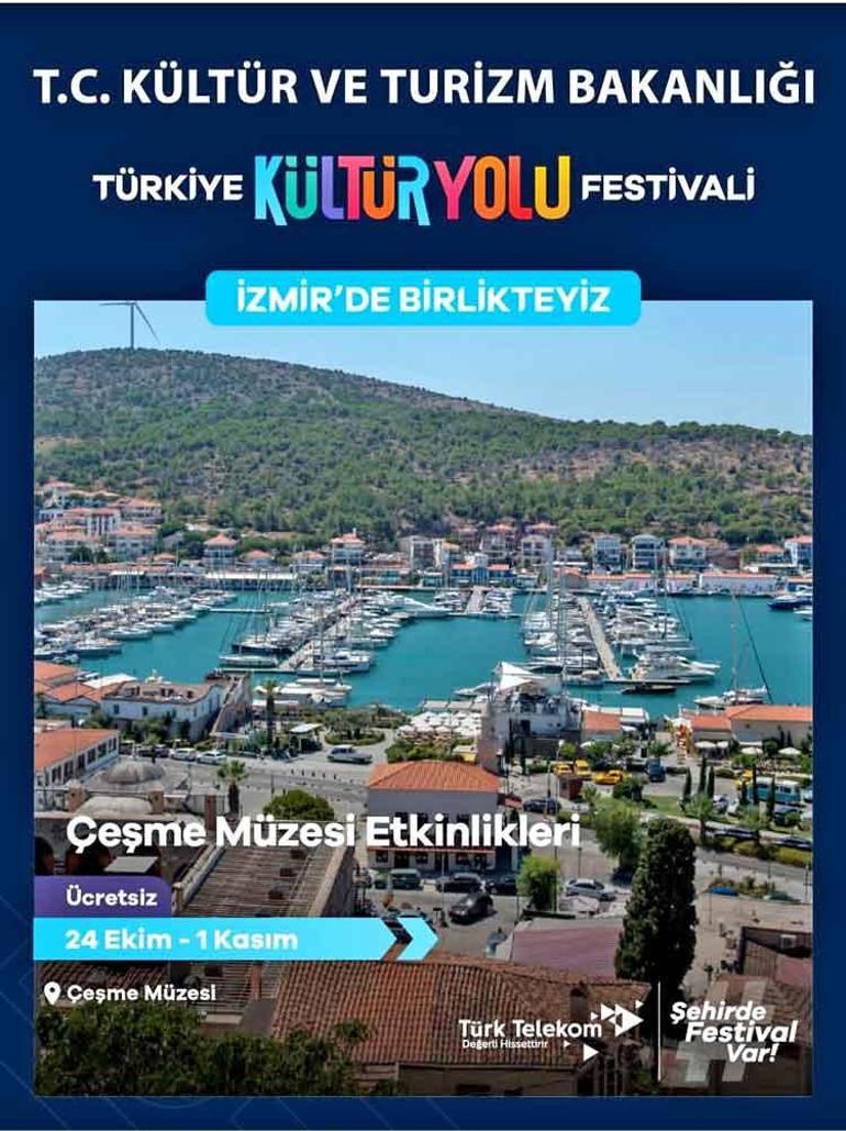 Türkiye Kültür Yolu Festivali Çeşme’ye geliyor: Sanat, tarih ve gastronomi bir arada