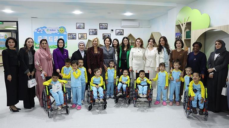Emine Erdoğan ve Esra Albayraktan Özbekistanda açıklamalar: Çocuklar bizim en önemli meselemiz