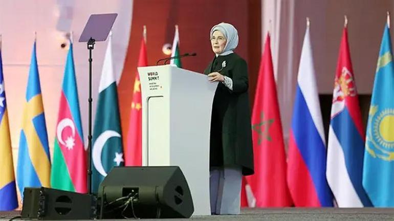 Emine Erdoğan ve Esra Albayraktan Özbekistanda açıklamalar: Çocuklar bizim en önemli meselemiz