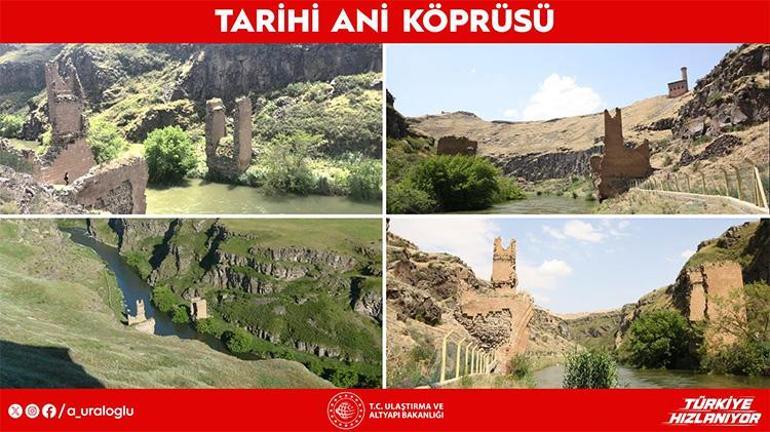 Türkiye ile Ermenistan arasındaki tarihi Ani Köprüsü restore ediliyor Bakan Uraloğlu: İhale sürecini tamamladık