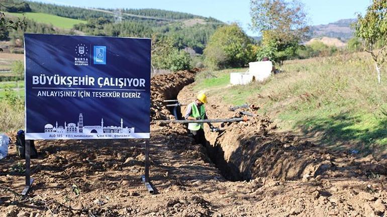 Kuraklığa karşı neşter Bursada tarıma 595 dekarlık can suyu