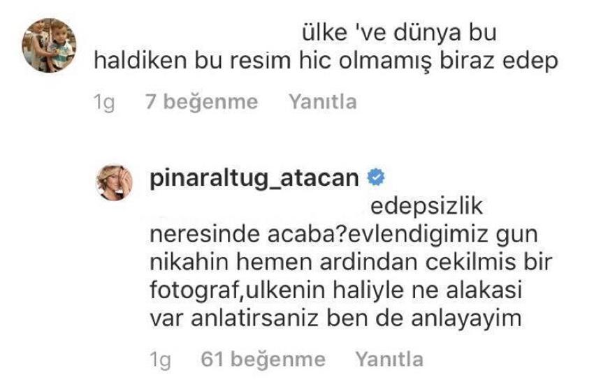 Pınar Altuğ'u kızdıran yorum! 'Hiç olmamış biraz edep'